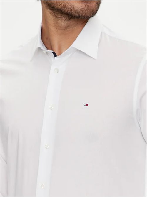 camicia uomo bianca TOMMY HILFIGER | MW0MW35810YCF